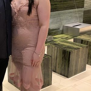 Fashion Nova Mauve midi dress